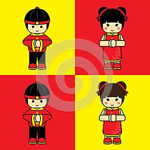 Chinese boy and girl