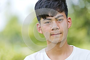 Chinese boy of puberty photo