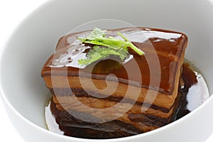 Chinese braised pork belly, dongpo pork photo