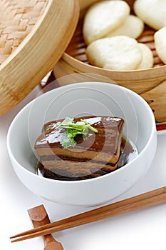 Chinese braised pork belly, dongpo pork photo