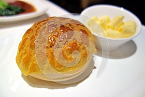 Chinese bread, pineapple bun