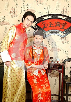 Čínština nevěsta páry 