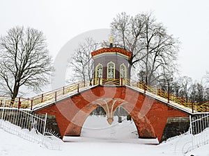 Chinese bridge in the Park.