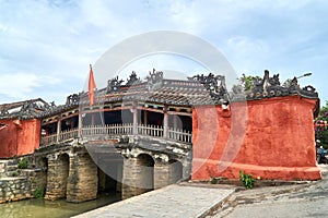 Chinese bridge - the tourism sight and travel destination in Hoi An, Vietnam.