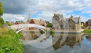 Chinese Bridge, Town Offices and the Causeway Godmanchester.