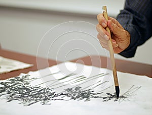 Chino cepillar la pintura 