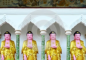 Chinese buddha image at Kek Lok Si temple, Penang, Malaysia