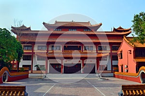 Chinese Buddhist temple in Lumbini, Nepal - birthplace of Buddha