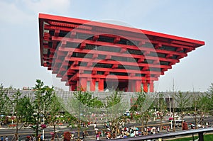 Chinese building in expo, shanghai