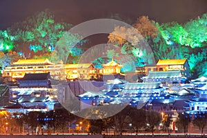 Chinese buildings nightscape