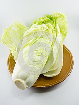 Chinese cabbage in dish