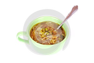 Chinese cabbage noodle soup