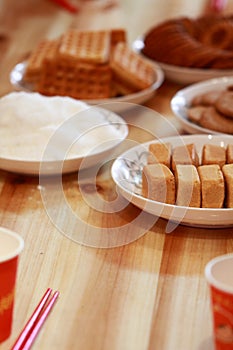 Chinese cakes and pastries for wedding day