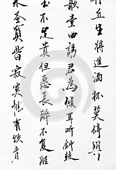 Chinese calligraphy art