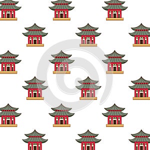 Chinese castles buildings pattern background