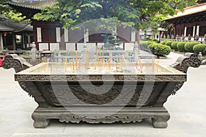 censer in Asian Chinese temple China Asia photo