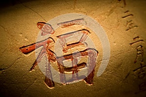 Chinese character which means good luck
