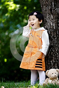 Chinese cheerful girl