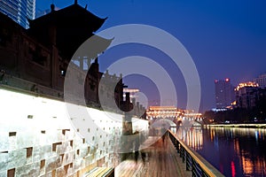 The Chinese Chengdu, Hejiangting night view