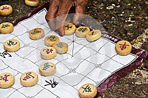 Chinese chess with hand