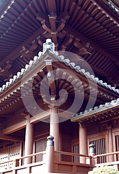 Chinese Chi Lin Nunnery Roof Details