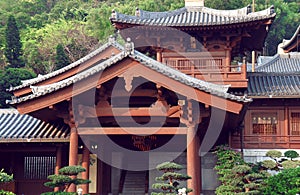 Chinese Chi Lin Nunnery Roof Details