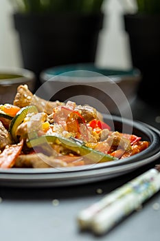 Chinese Chicken in Soya Sauce with Vegetables