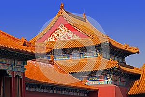 Chinese classic roof. Forbidden city