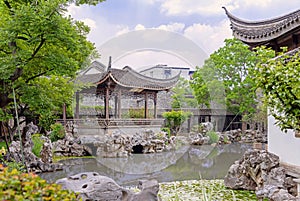 Chinese classical garden landscape in Jiezi Graden photo