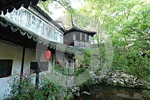 Chinese classical gardens in Tongli Ancient Town in Suzhou