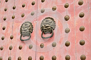 Chinese classical Old wooden door