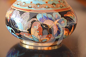 Chinese Cloisonne - A detail - Close up