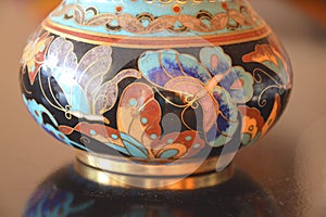 Chinese Cloisonne - A detail - Close up photo