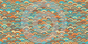 Chinese cloud or river seamless pattern vector. Traditional Asian background witrh abstract design