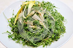 Chinese cold dishes - - Cold mixed celery seedlings.