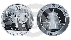 Chinese commemorative silver coin