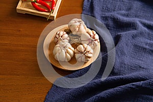 Chinese cooking ingredients on the table