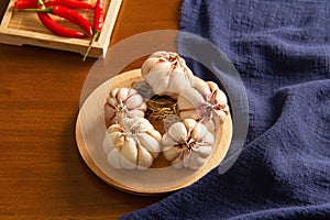 Chinese cooking ingredients on the table