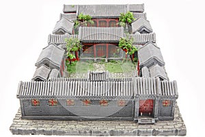 Chinese courtyard model photo