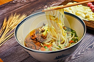 Chinese cuisine, noodles, sliced noodles