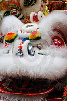 Chinese dancing lion head