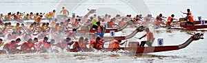 Chinese Dargon boat sport and matching