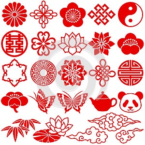 Chinese decorative icons