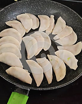 Chinese delicious homecook fry dumplings