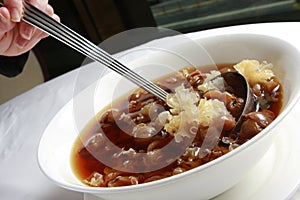 Chinese dessert, longan soup photo