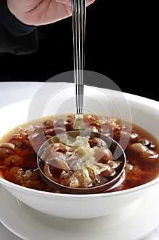 Chinese dessert, longan soup photo