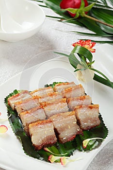 Chinese dishes, roast pork