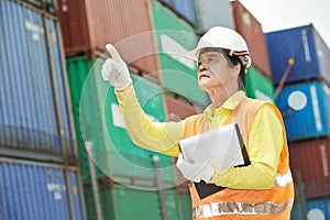 Chinese dock warehouse worker
