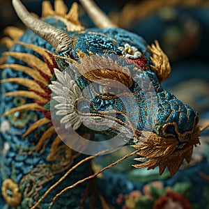Chinese double-side embroidery art product featuring,The traditional Chinese auspicious pattern