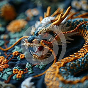 Chinese double-side embroidery art product featuring,The traditional Chinese auspicious pattern